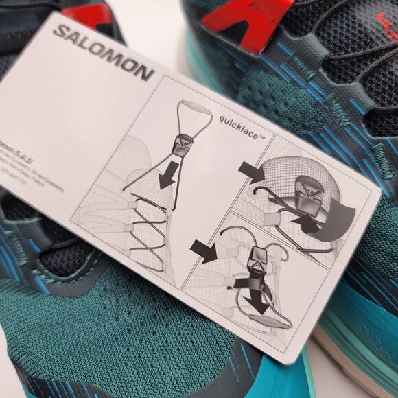 Mens Salomon Ultra Glide 2 Sz 8US/7.5UK 470425 28 NIB Atlantic Blue/Fiery Red main image 5